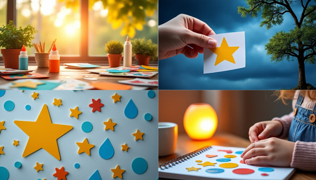 découvrez 10 idées créatives de collage avec des gommettes pour éveiller l'imagination et la motricité des enfants à travers des activités ludiques et éducatives.