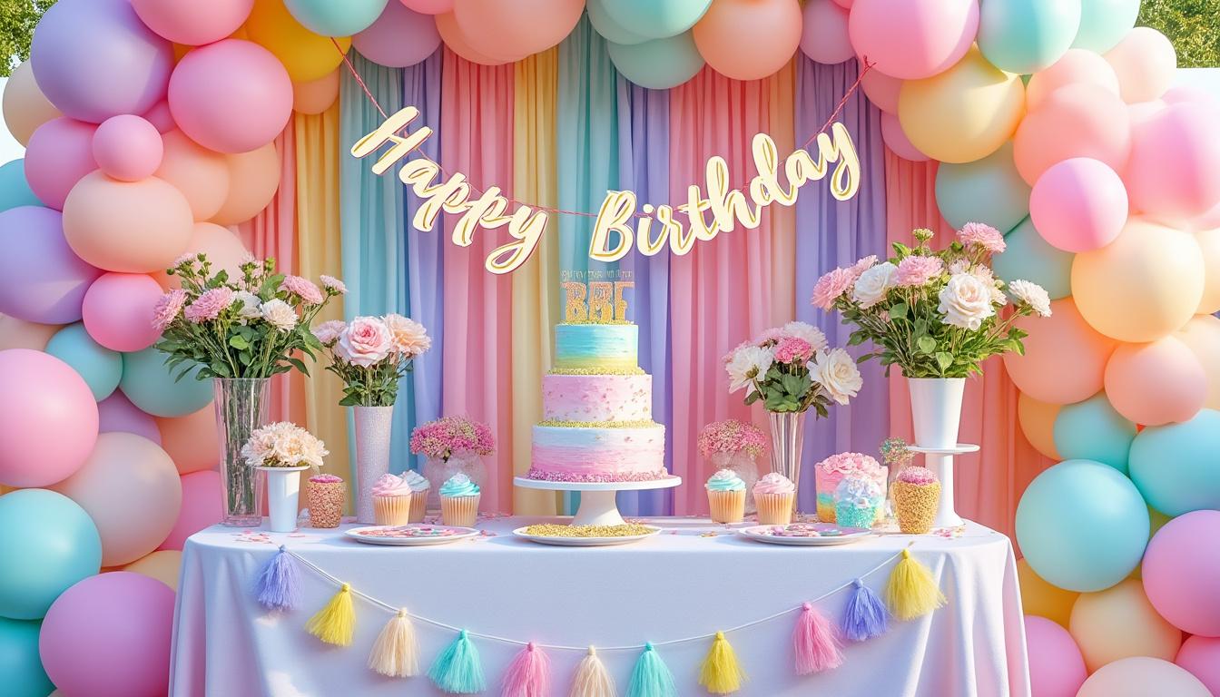 découvrez comment choisir le lieu idéal pour une fête d'enfants sur le thème arc-en-ciel pastel, en tenant compte de la décoration, de l'espace et des activités pour un événement magique et coloré.