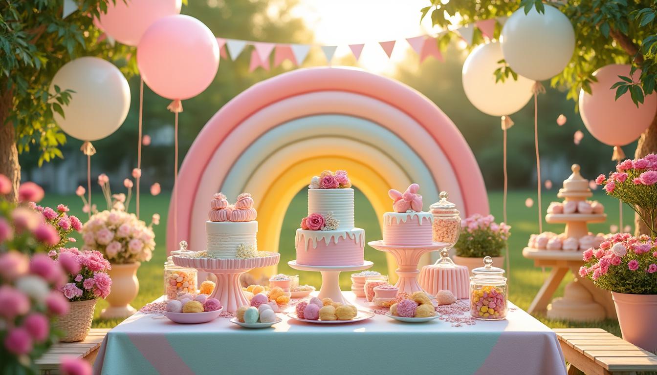 découvrez nos conseils pour choisir le lieu idéal d'une fête d'enfants sur le thème arc-en-ciel pastel, alliant charme, sécurité et ambiance féerique.