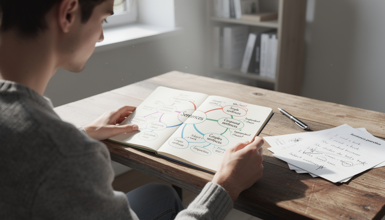 découvrez comment une carte mentale peut faciliter la maîtrise des phrases simples et complexes en organisant vos idées clairement et efficacement.