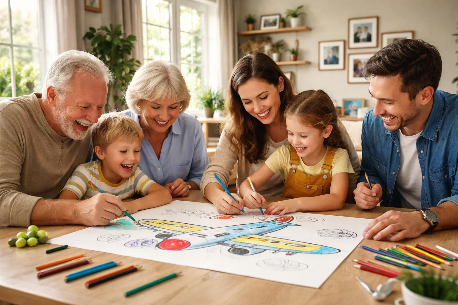 découvrez comment le coloriage d'un avion peut rassembler toute la famille et créer des souvenirs inoubliables à travers une activité ludique et créative.