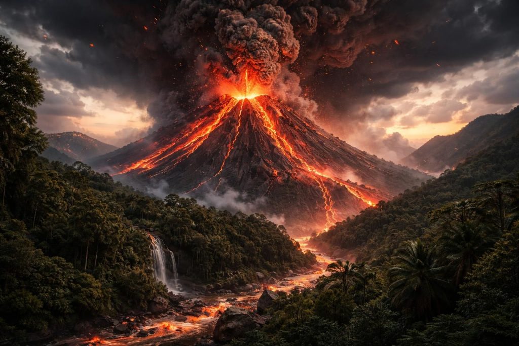 plongez au cœur des volcans avec ce documentaire exceptionnel et explorez la puissance impressionnante de la nature.