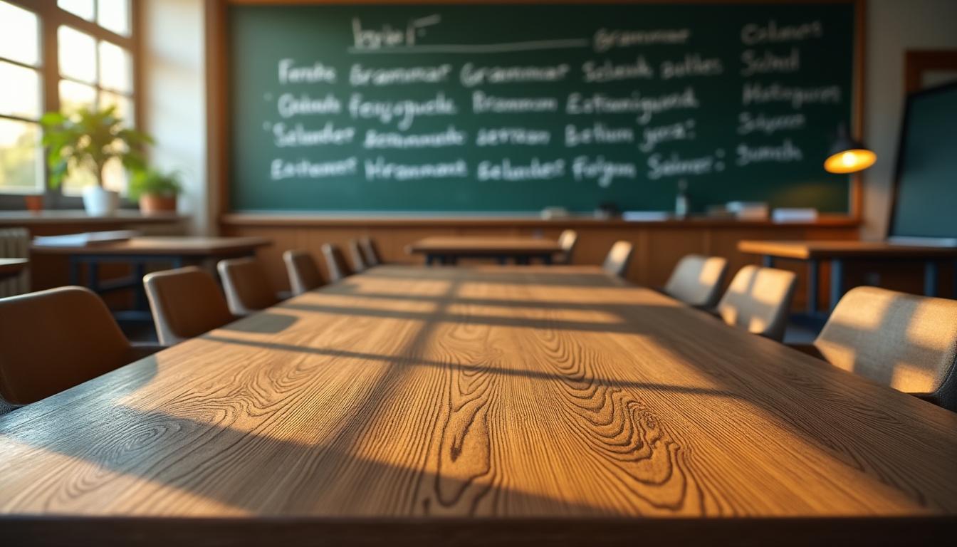 découvrez un tableau pratique pour élaborer la classe grammaticale en cours de français. idéal pour aider vos élèves à mieux comprendre et distinguer les différentes catégories de mots.