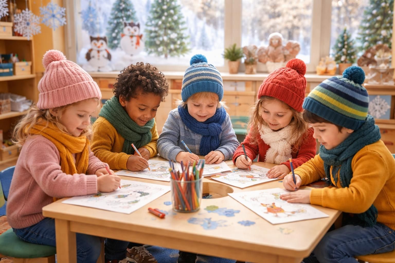 découvrez des idées de coloriage d'hiver adaptées à la maternelle pour stimuler la créativité et l'imagination des tout-petits durant la saison froide.