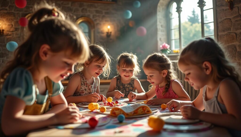 découvrez des idées créatives et magiques pour organiser une fête d'enfants inoubliable dans un château à thème, avec des décorations, activités et gourmandises adaptées.