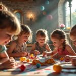 découvrez des idées créatives et magiques pour organiser une fête d'enfants inoubliable dans un château à thème, avec des décorations, activités et gourmandises adaptées.