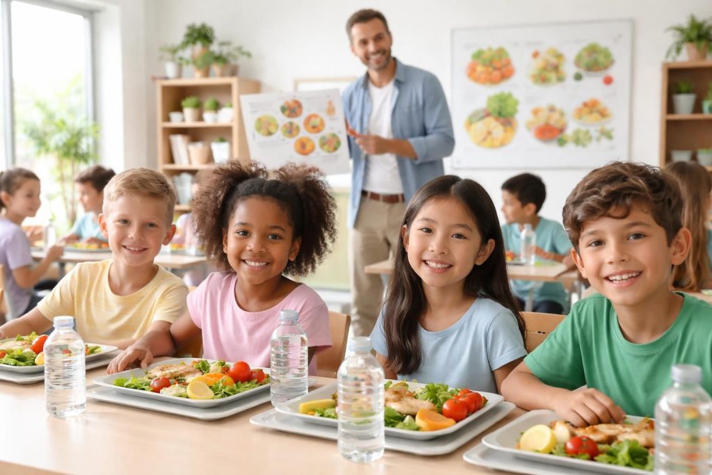 découvrez comment la cantine scolaire sur teleservices.education.gouv.fr allie nutrition équilibrée et éducation pour le bien-être des élèves.