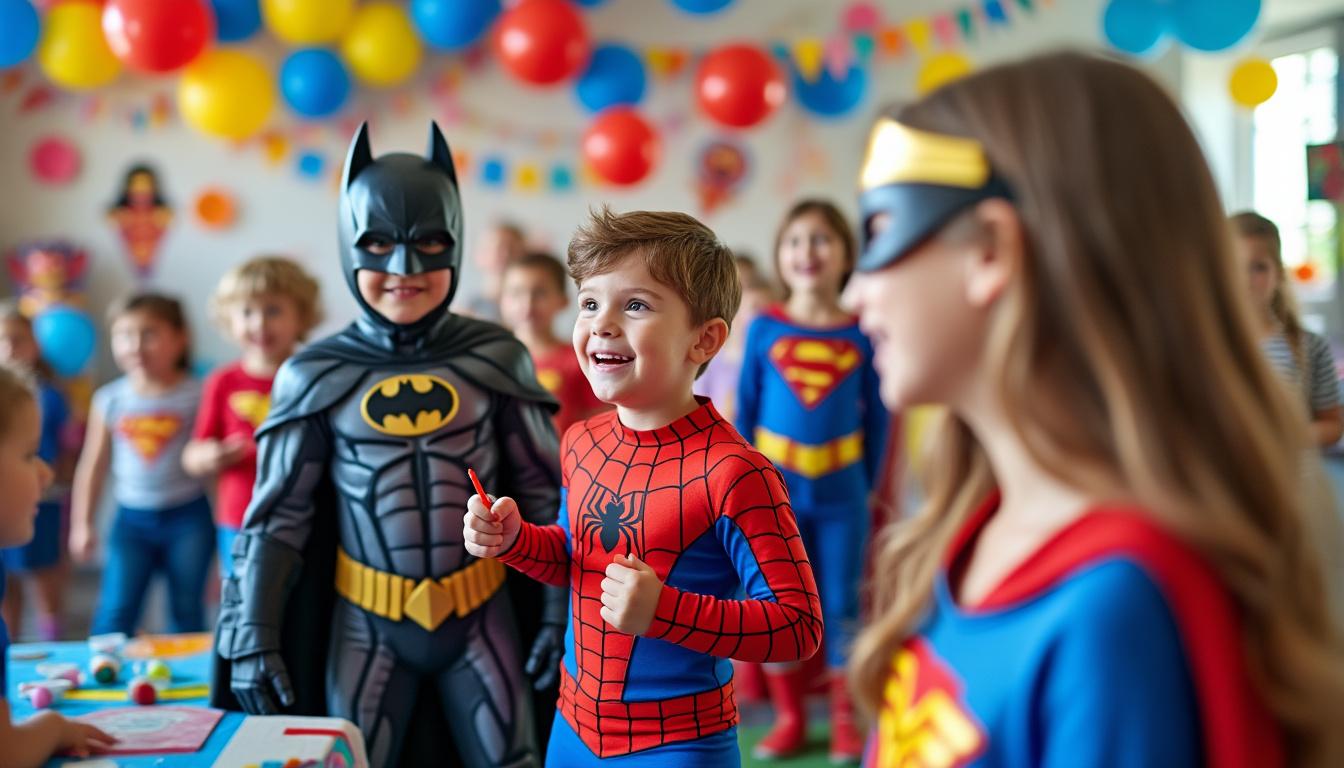 découvrez les 10 super héros incontournables à inviter pour organiser une fête d’enfants mémorable sur le thème des super héros. idées, conseils et personnages favoris pour émerveiller les petits fans !