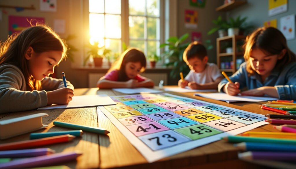 découvrez comment le coloriage magique avec les tables de multiplication aide les enfants à apprendre en s'amusant, à développer leur concentration et à améliorer leurs compétences mathématiques facilement.