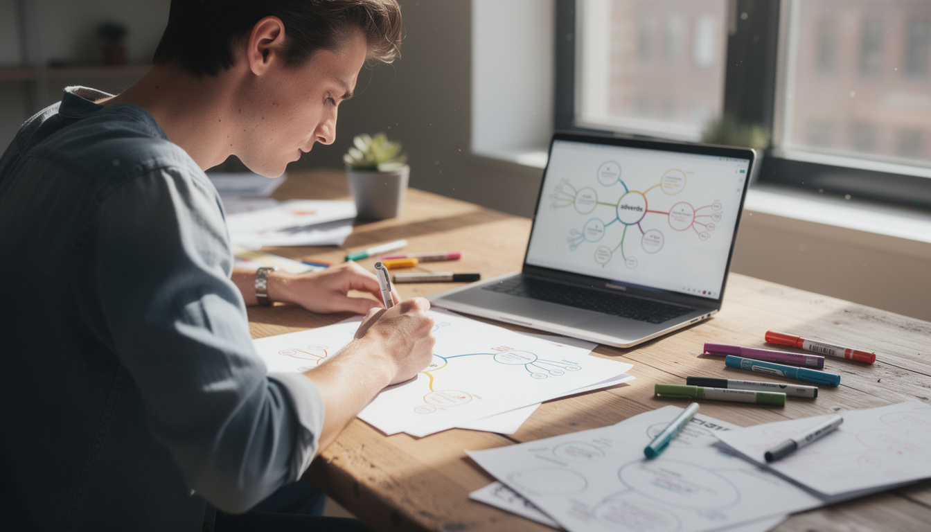 découvrez comment les cartes mentales et l'utilisation des adverbes peuvent stimuler votre créativité et améliorer votre expression écrite et orale.
