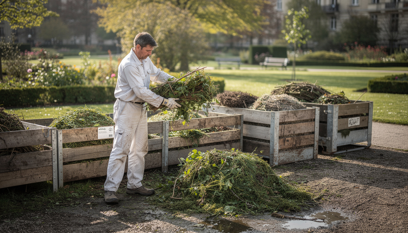 découvrez la réglementation et les enjeux liés au stockage des déchets verts dans les jardins publics pour une gestion écologique et responsable.