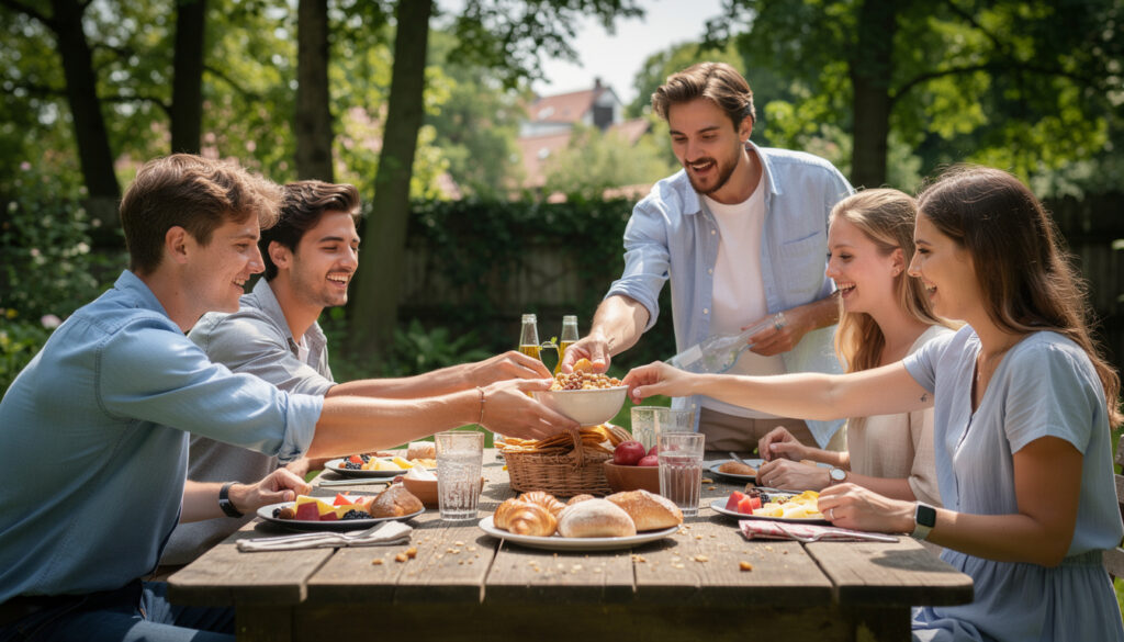 offrez un après-midi mémorable avec un goûter participatif entre jeunes copains, alliant partage, rires et gourmandises pour des souvenirs inoubliables.