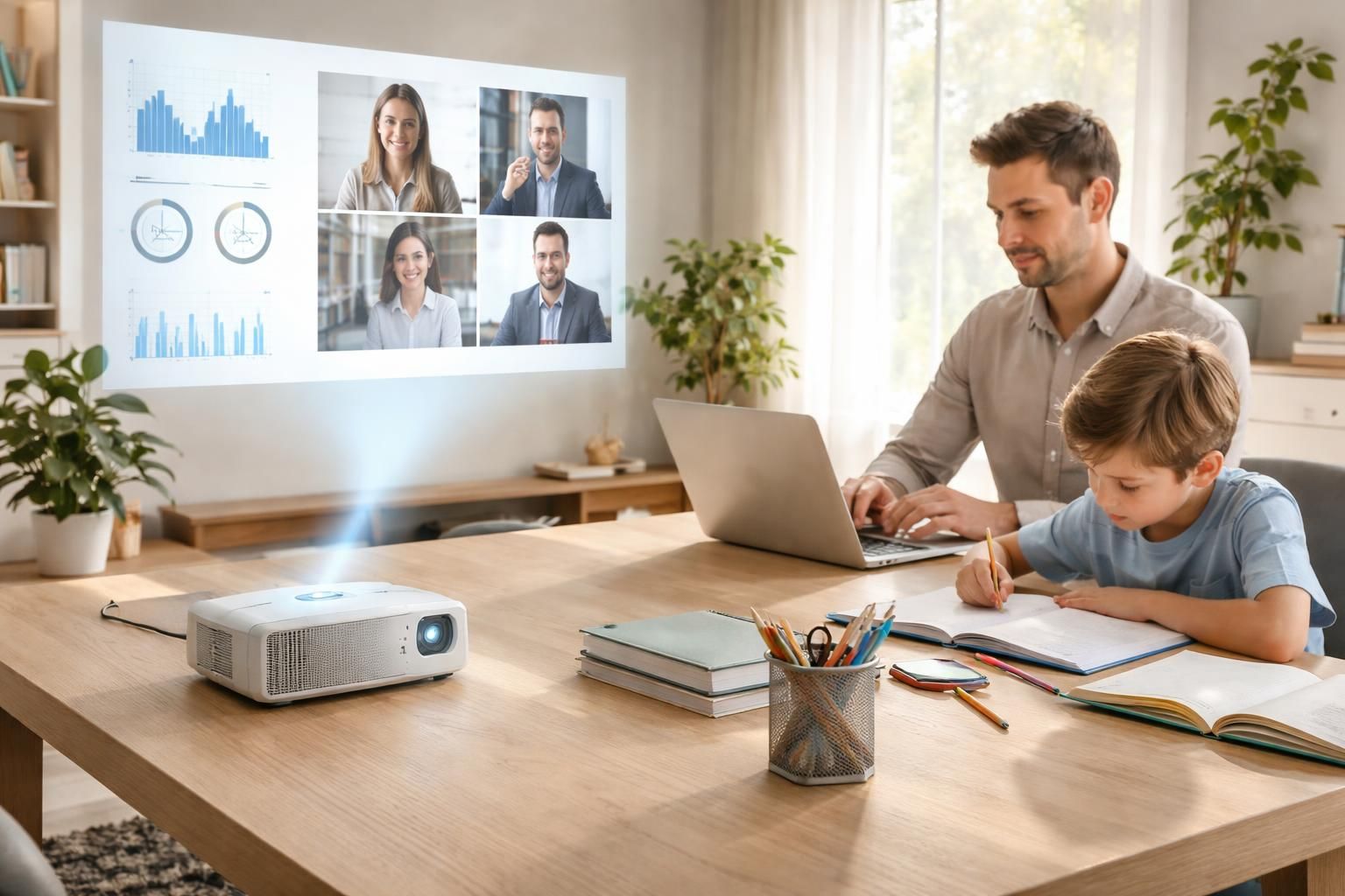 découvrez comment un vidéoprojecteur led au bureau peut faciliter les devoirs des enfants et améliorer le télétravail des parents grâce à une solution d’affichage pratique et moderne.