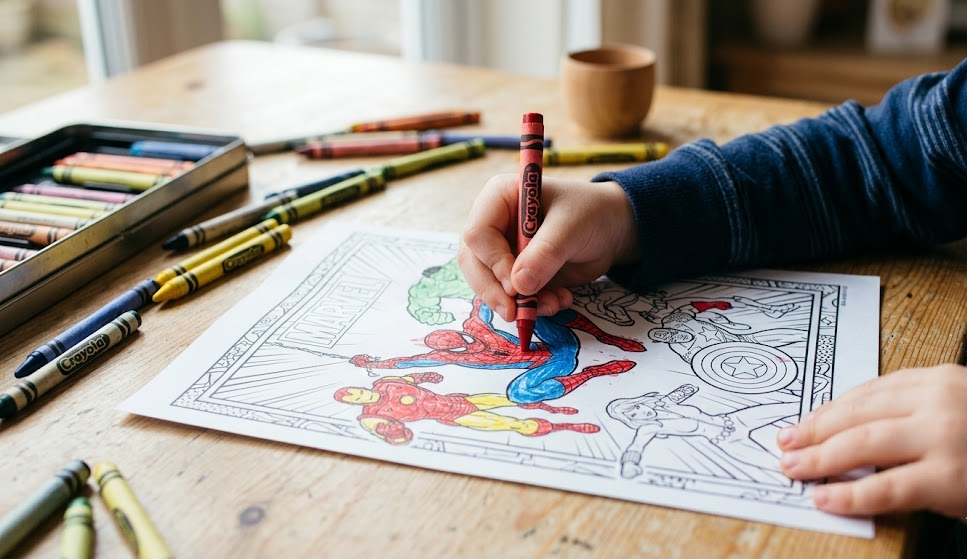 coloriage Marvel