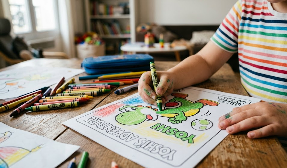 coloriage de Yoshi