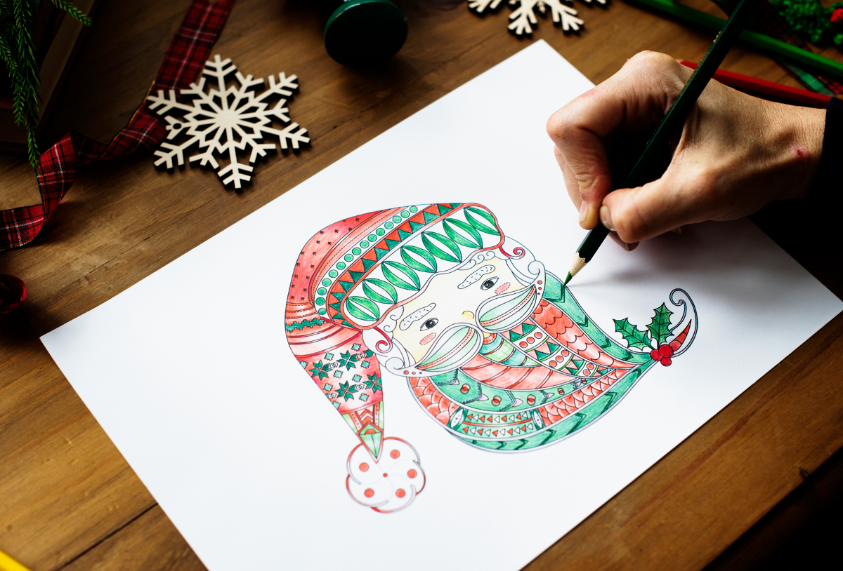 coloriage du père Noël