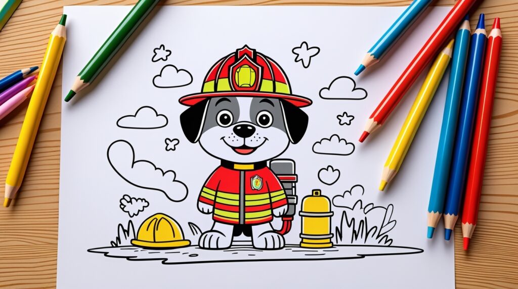 coloriage super Pat Patrouille