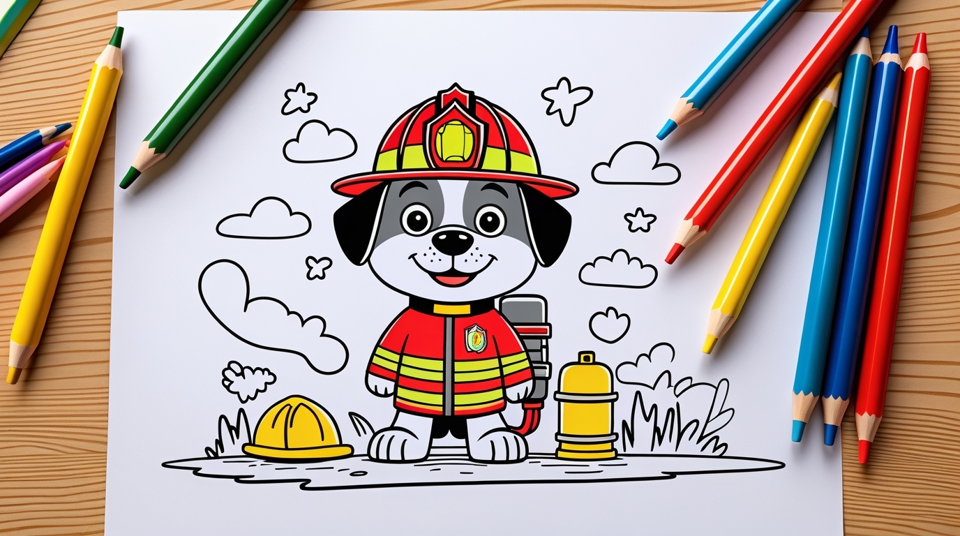 coloriage super Pat Patrouille
