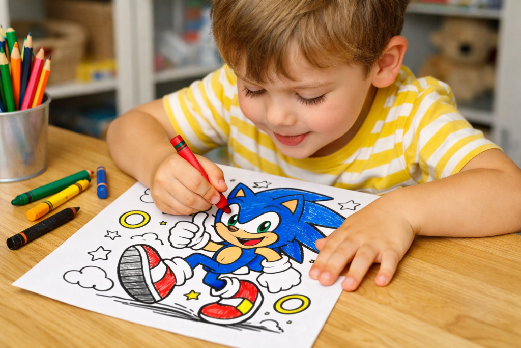 coloriages Sonic