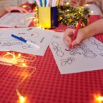 Kids coloring Christmas pictures