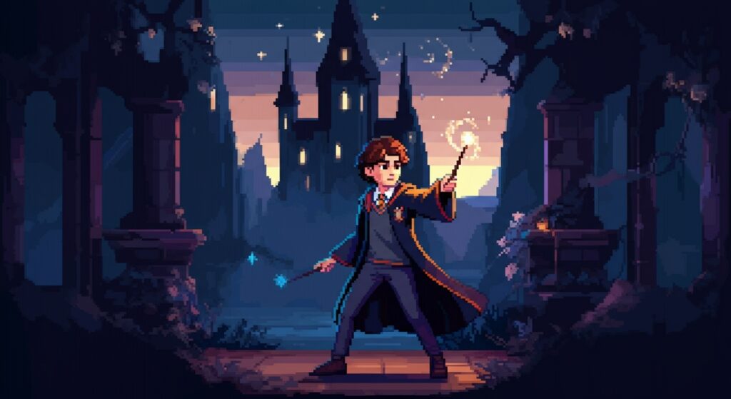 pixel art Harry Potter